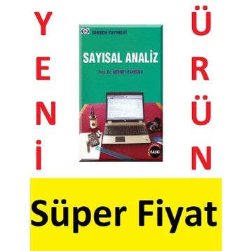 SAYISAL ANALIZ - MEHMET BAKİOĞLU