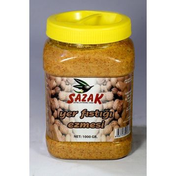 Sazak 1 kg Şekersiz Fıstık Ezmesi