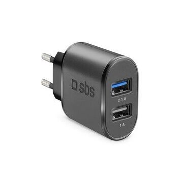 Sbs Siyah 2xUSB-A Hızlı Seyahat Şarj Cihaz