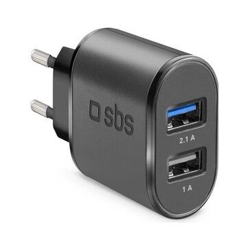 Sbs Siyah 2xUSB-A Hızlı Seyahat Şarj Cihaz