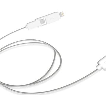 Sbs USB Lightning ve Beyaz Micro USB Data Kablosu