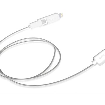 Sbs USB Lightning ve Beyaz Micro USB Data Kablosu