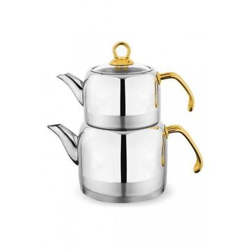 Schafer 1S0002-15001-INX04 4 Parça İnox Ada Metal Çaydanlık Takımı