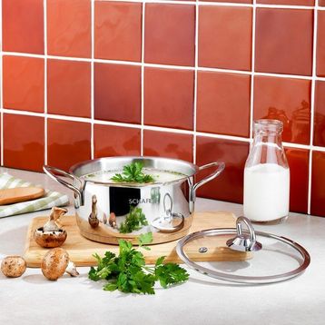 Schafer 1S4606-13001-INX03 Micro 16 cm Mini Derin Çelik Tencere Takımı