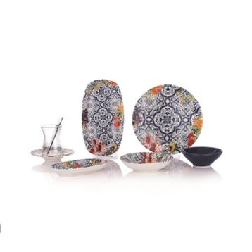 Schafer 1S6415-02001-LAC01 Sophie Lacivert 32 Parça Kahvaltı Takımı