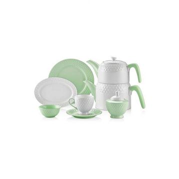 Schafer 28772 Eden Collection 34 Parça Yeşil Kahvaltı Takımı