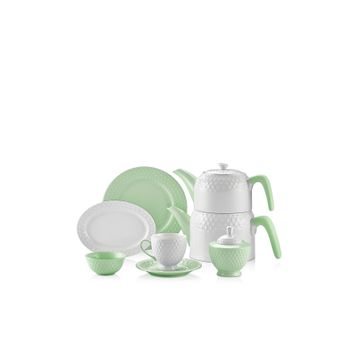 Schafer 28772 Eden Collection 34 Parça Yeşil Kahvaltı Takımı