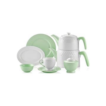 Schafer 28772 Eden Collection 34 Parça Yeşil Kahvaltı Takımı