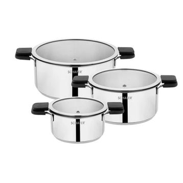 Schafer 6 Parça Inox Iconic Çelik Tencere Seti