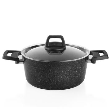 Schafer 7 Parça Siyah Black Stone Tencere Seti