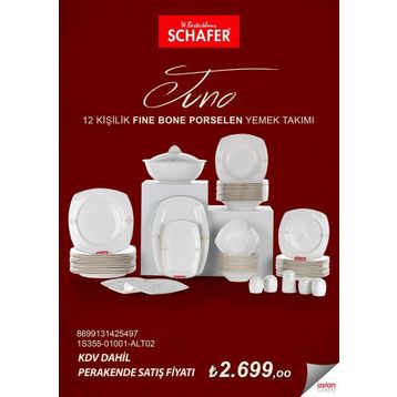 Schafer ALT02 14036 60 Parça Juno Yemek Takımı