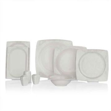 Schafer Beth 02 Beyaz 56 Parça Yemek Takımı