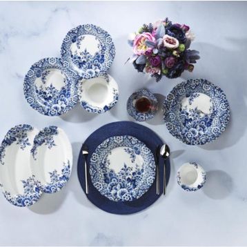 Schafer Bliss Mavi Kahvaltı 50 Parça Yemek Takımı
