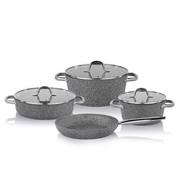 Schafer Dark Millard 7 Parça Granit Tencere Seti