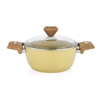 Schafer Fiesta 20 cm Yeşil Seramik Derin Tencere