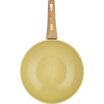 Schafer Fiesta Seramik 28 cm Yeşil Wok Tava