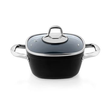 Schafer Gastronomie Master Granit 26 cm Siyah Derin Tencere