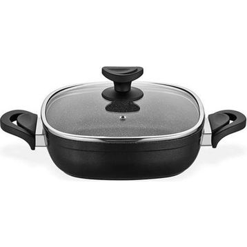Schafer Gastronomie Master Granit Siyah 26 Cm Kısa Tencere