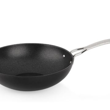 Schafer Gastronomie Master Siyah 28 cm Granit Wok Tava
