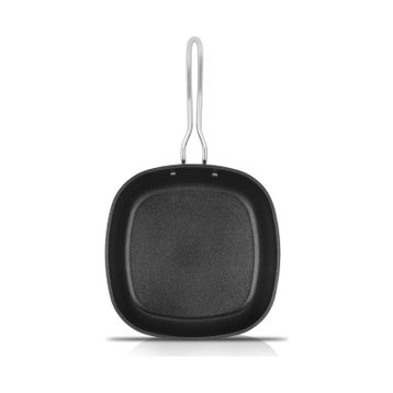 Schafer Granit Gastronomie Siyah 24 cm Kare Tava Tencere Seti