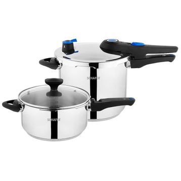 Schafer Gusto Chef 4 lt +7 lt Düdüklü Tencere Seti