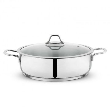 Schafer Held 30 cm 2 Parça Basık Çelik Inox Tencere