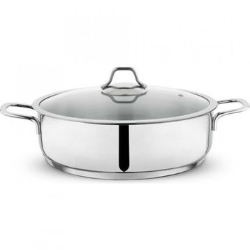 Schafer Held Inox 28 cm Basık Çelik Tencere