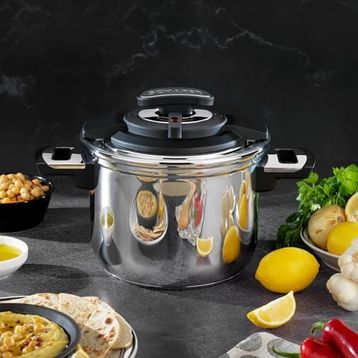 Schafer İn Safe 7 lt Siyah Düdüklü Tencere