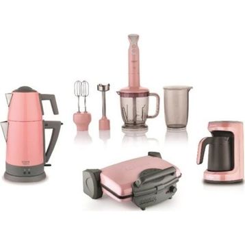 Schafer Kea Rose Gold Elektro Mega Ev Aletleri 4lü Mutfak Seti