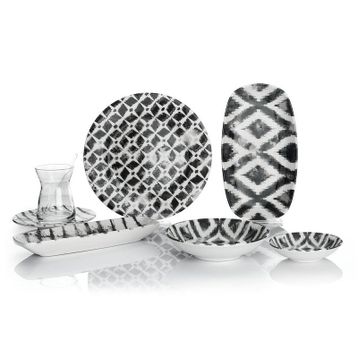 Schafer KMZ01 16138 Kırmızı 32 Parça Sophie Kahvaltı Takımı