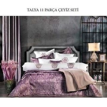 Schafer Mor 11 Parça Talya Çeyiz Seti