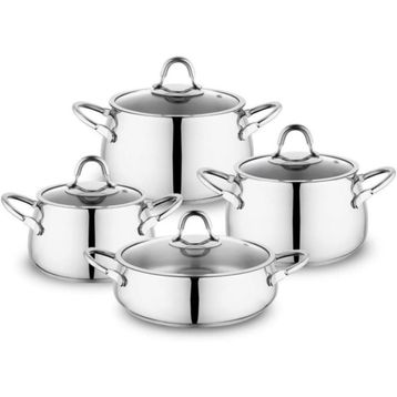 Schafer New Trendy 8 Parça Inox Çelik Tencere Seti