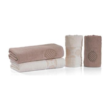 Schafer Premium Bej 4 Parça Hamam Seti