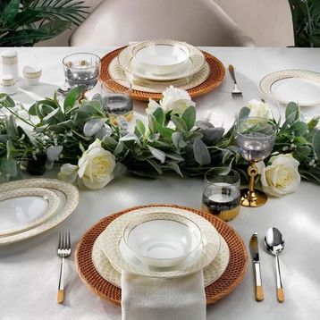Schafer Silver Altın 01 56 Parça Yemek Takımı