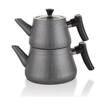 Schafer Solea 3 Parça Gri Çaydanlık Takımı