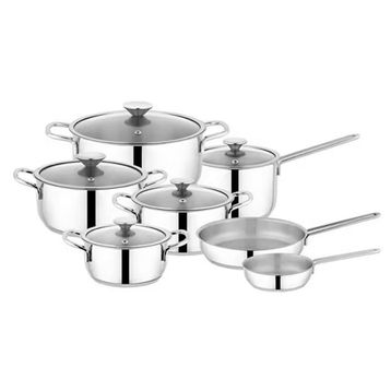 Schafer Steel Storm 12 Parça Inox Çelik Tencere Seti