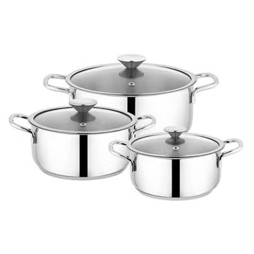 Schafer Steel Storm 6 Parça Inox Çelik Tencere Seti
