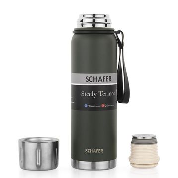 Schafer Steely 750 ml Yeşil Termos
