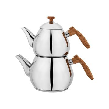 Schafer Tea Chef 1.5 lt Kahverengi 4 Parça Küçük Boy Çaydanlık Takımı