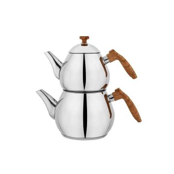 Schafer Tea Chef 1.5 lt Kahverengi 4 Parça Küçük Boy Çaydanlık Takımı