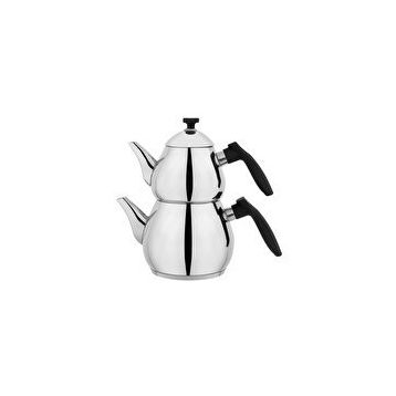Schafer Tea Chef 1.5 lt Siyah 4 Parça Küçük Boy Çaydanlık Takımı