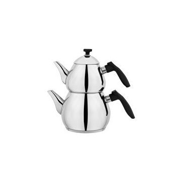 Schafer Tea Chef 4 Parça Siyah Orta Boy Çaydanlık Takımı