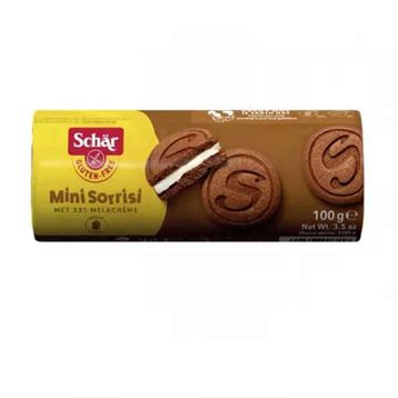 Schar 100 gr Glutensiz Mini Sorrisi Kaymaklı Çikolatalı Bisküvi (12 adet)