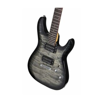 Schecter C-6 Plus Charcoal Burst Elektro Gitar