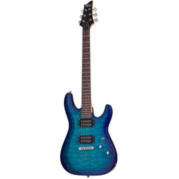 Schecter C-6 Plus Ocean Blue Burst Elektro Gitar