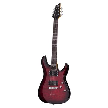 Schecter C-6 Plus See-Thru Cherry Burst Elektro Gitar