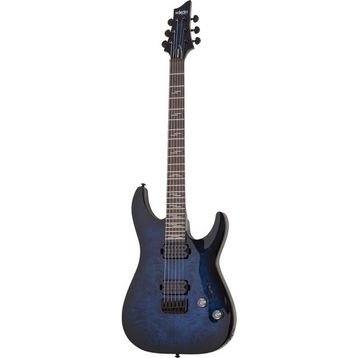 Schecter Omen Elite-6 See Thru Blue Burst Elektro Gitar