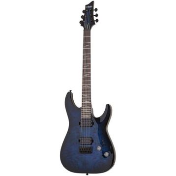 Schecter Omen Elite-6 See Thru Blue Burst Elektro Gitar