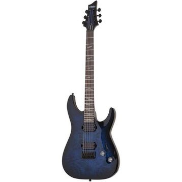 Schecter Omen Elite-6 See Thru Blue Burst Elektro Gitar