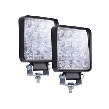 Schenna 48 Watt 16 Led Kare 2 Adet Off Road Gündüz Farı 16 Led Kare Çalışma Lambası